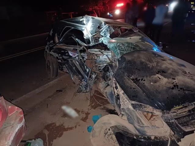 Família sofre grave acidente de trânsito na BR-226. (Foto: Divulgação/PRF-MA)