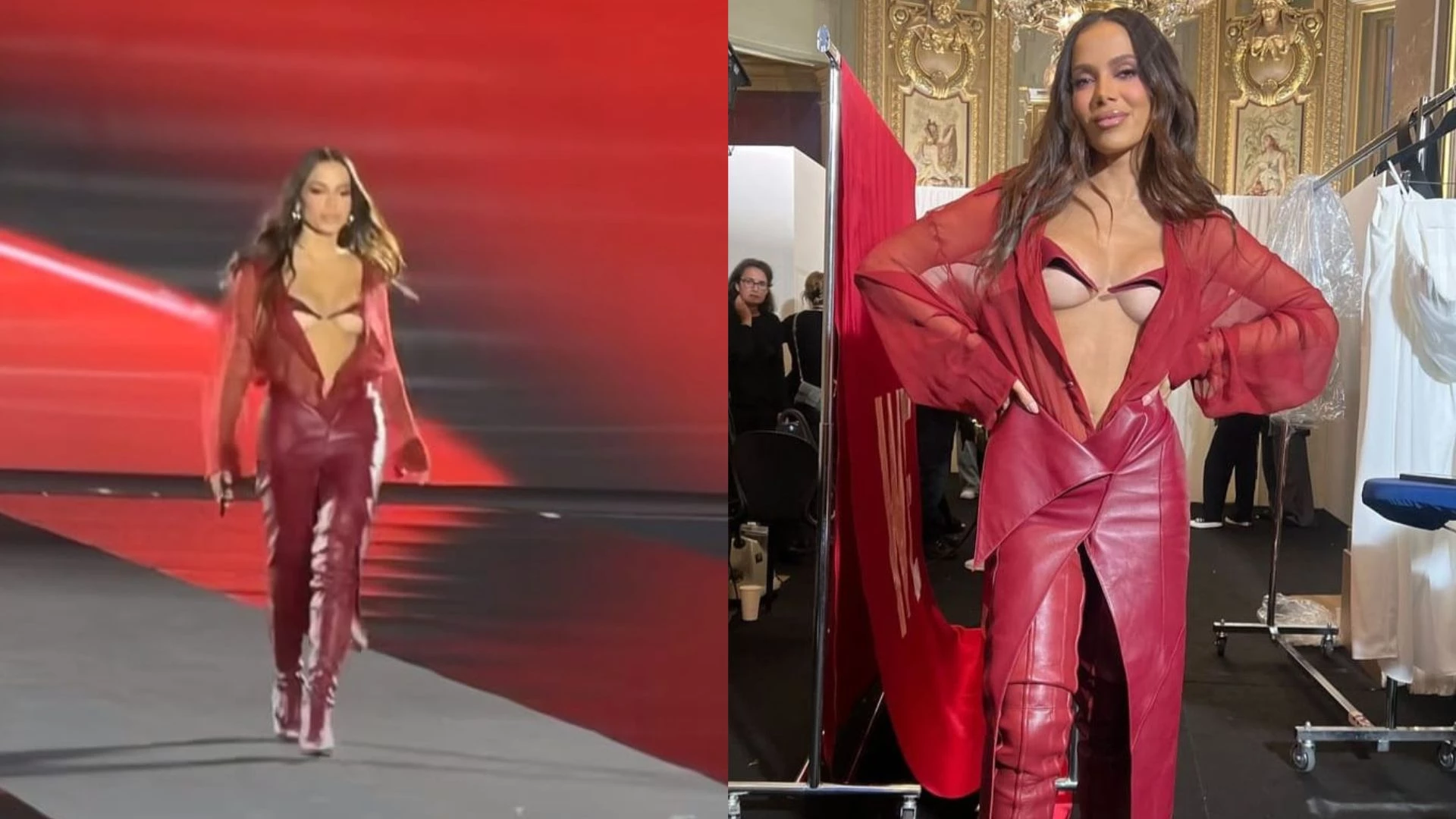 Anitta desfila na Semana de Moda em Paris. (Foto: Reprodução/redes sociais)