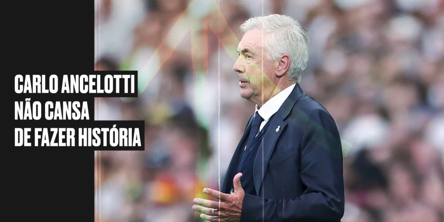 Carlo Ancelotti alcançou 300 jogos pelo Real