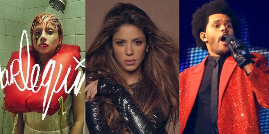 Lady Gaga, Shakira, The Weeknd e outros divulgam novos hits.