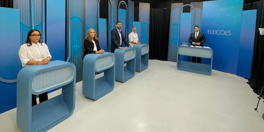 Candidatos a prefeito de Timon no Debate da TV Mirante