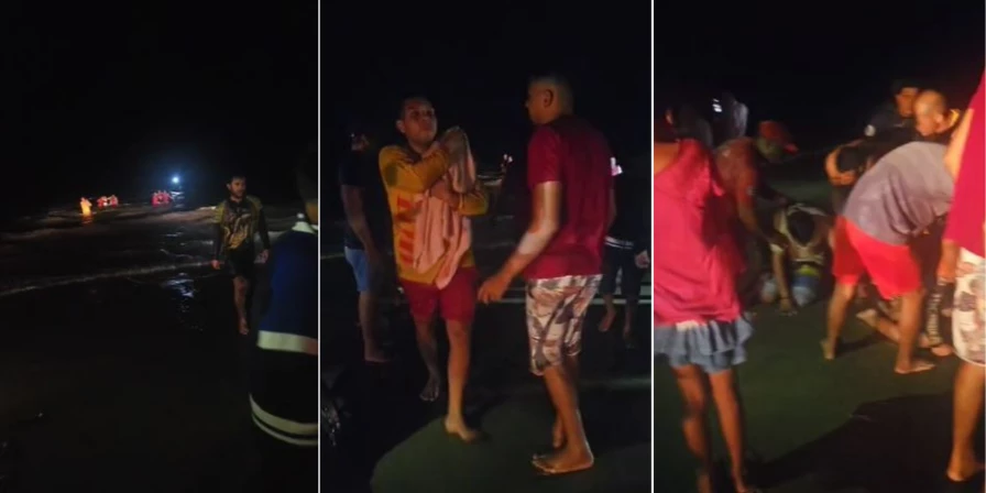 Canoa com colombianos irou em Tutóia.