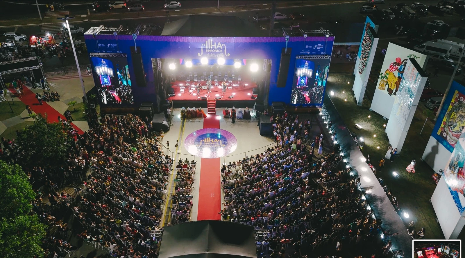Evento Ilha sinfônica reuniu mais de 5 mil pessoas na Praça das Mercês. (Foto: Divulgação)