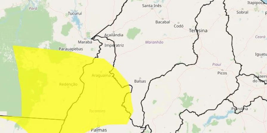 Inmet lança alerta de chuvas para cidades do Maranhão.