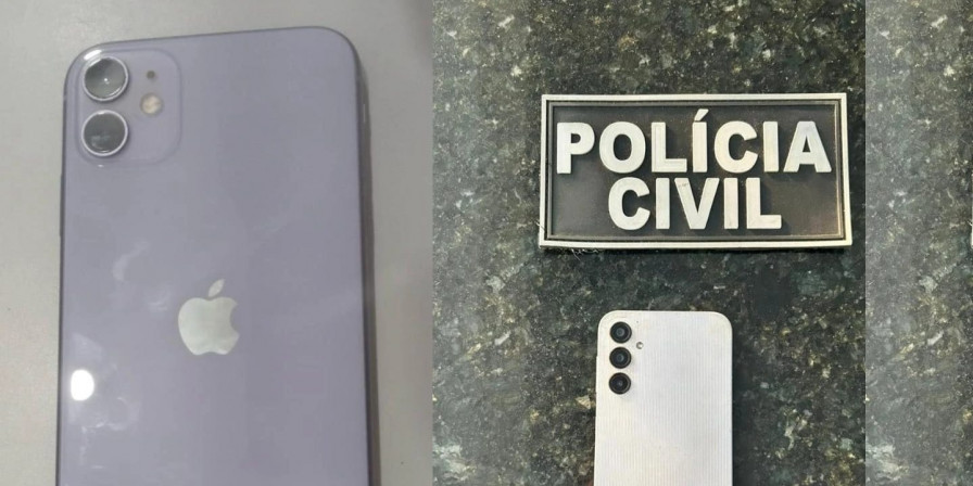 Aparelhos recuperados na operação policial. (Foto: Divulgação / PC-MA)