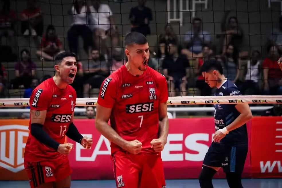 Thiery é revelação do vôlei Masculino e esperança do Sesi (Crédito: Felipe Wiira/Sesi-SP)