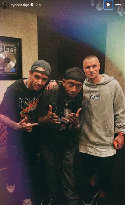 Ty Dolla $ign posta homenagem para Liam Payne. (Foto: Reprodução/redes sociais)