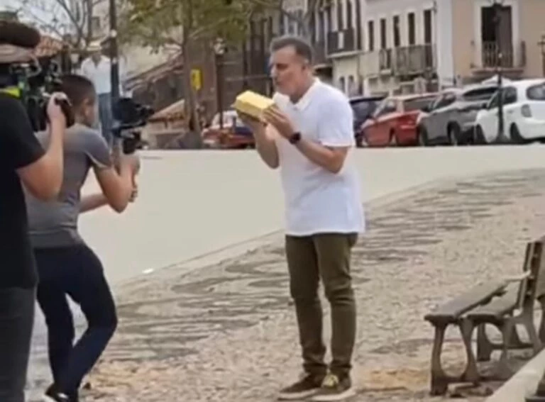 Luciano Huck é visto no Centro Histórico de São Luís. (Foto: Reprodução/Internet)