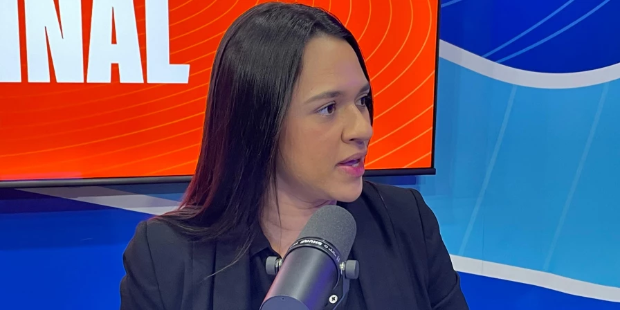 Naila Gonçalo, prefeita eleita de Bacabeira, durante entrevista ao programa Ponto Final.