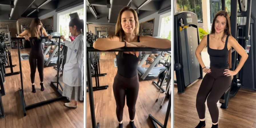 Vera Viel mostra nova rotina após retirada de tumor.