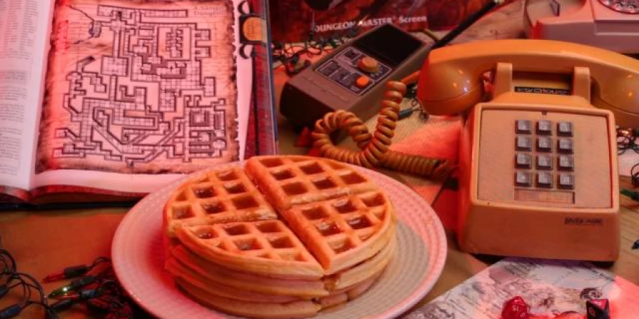 Waffle sem farinha de trigo.