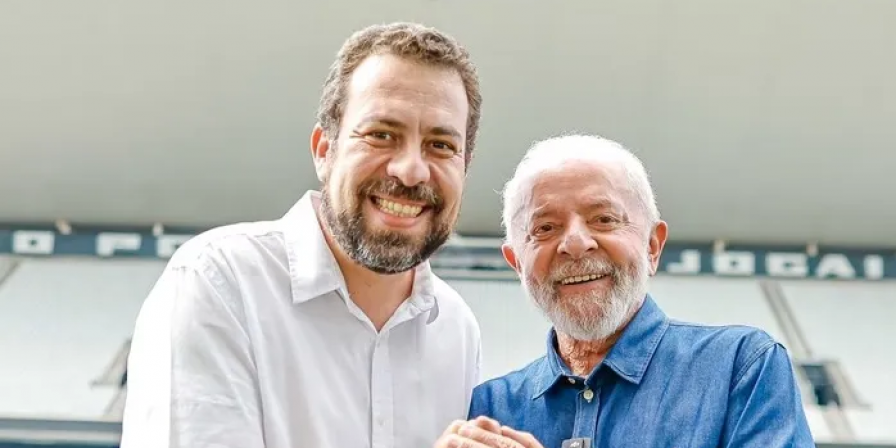 Boulos recebeu o apoio de Lula, mas não conseguiu avançar em relação ao desempenho de 2020 (Ricardo Stuckert/PR)