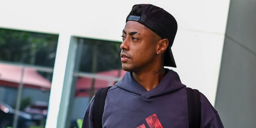 Bruno Henrique foi registrado pelas redes sociais do clube nesta terça-feira