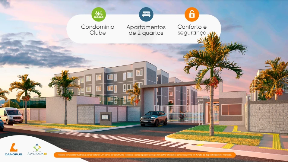 O Village Alvorada III é o sétimo lançamento Canopus neste ano. (Foto: Divulgação / Canopus Construções)