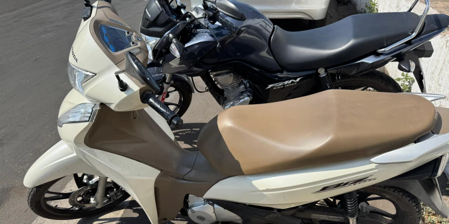 Motocicletas apreendidas pela PRF em Caxias.