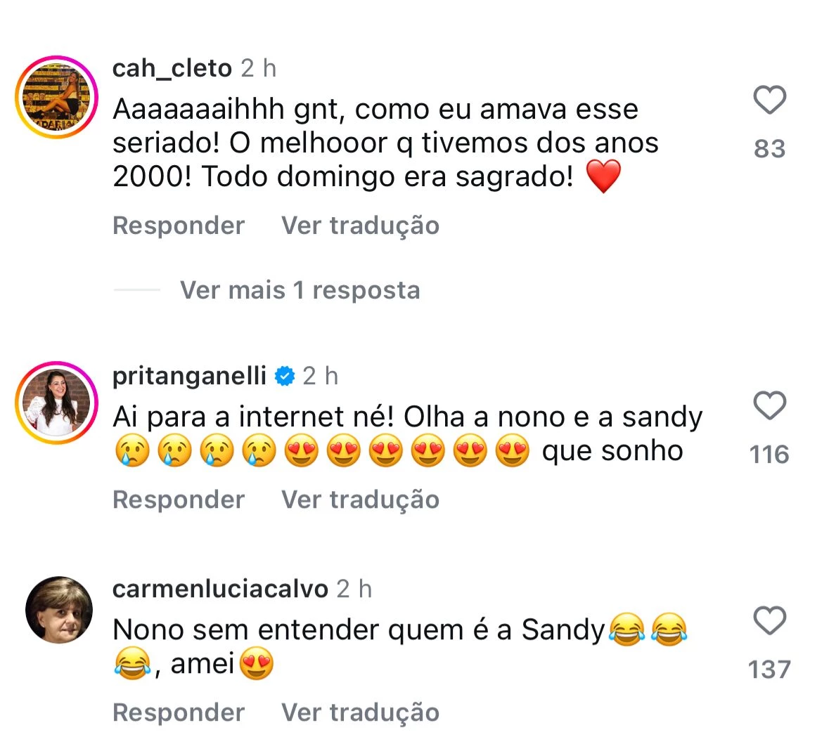Fãs nostálgicos com a reunião do elenco