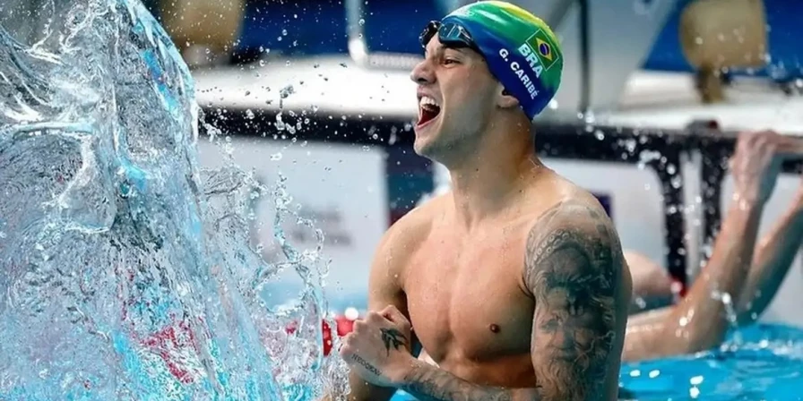 O nadador Guilherme Caribé.