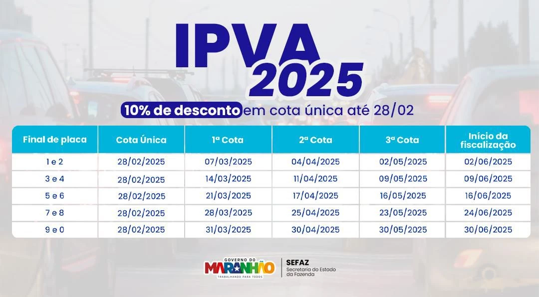 Veja o calendário divulgado. (Foto: divulgação / Sefaz)
