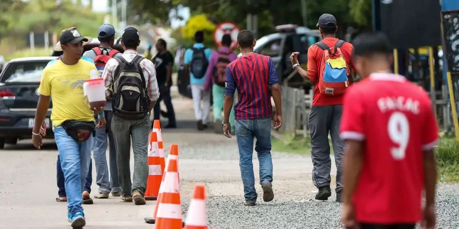 Os imigrantes empregados estão, em sua maioria, em setores de mão de obra intensiva.