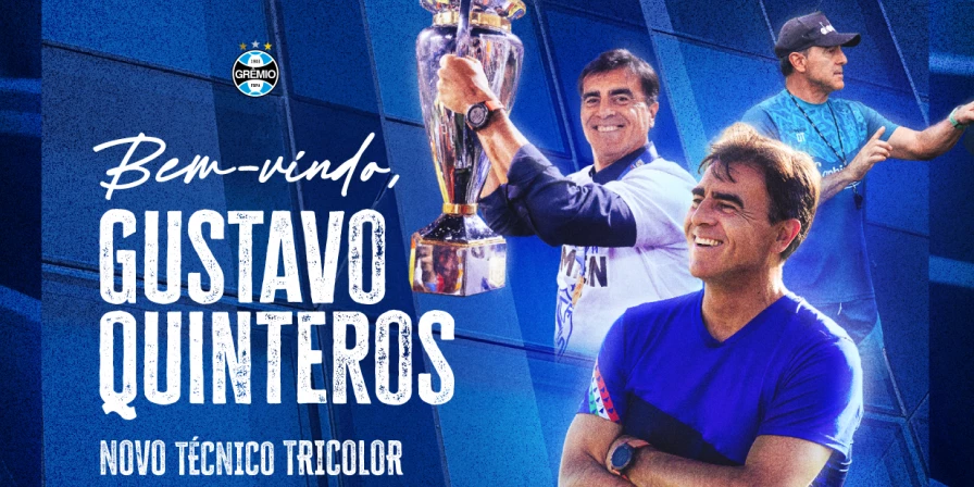 Gustavo Quinteros, novo técnico do Grêmio.
