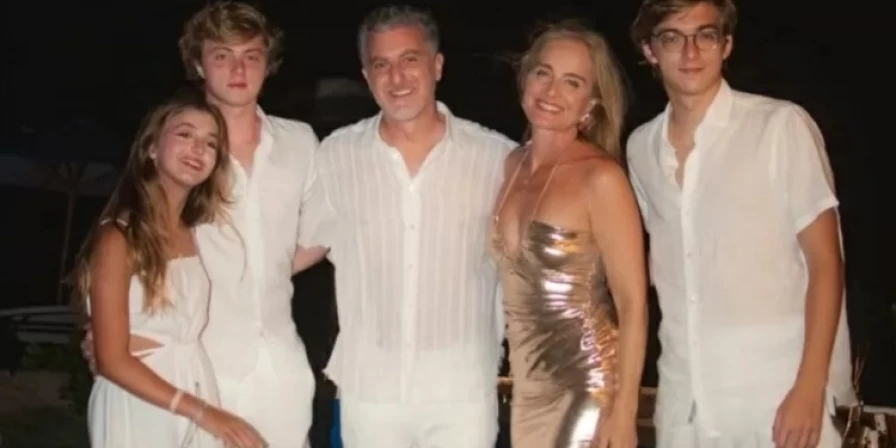 Luciano Huck e Angélica passaram a virada com os filhos