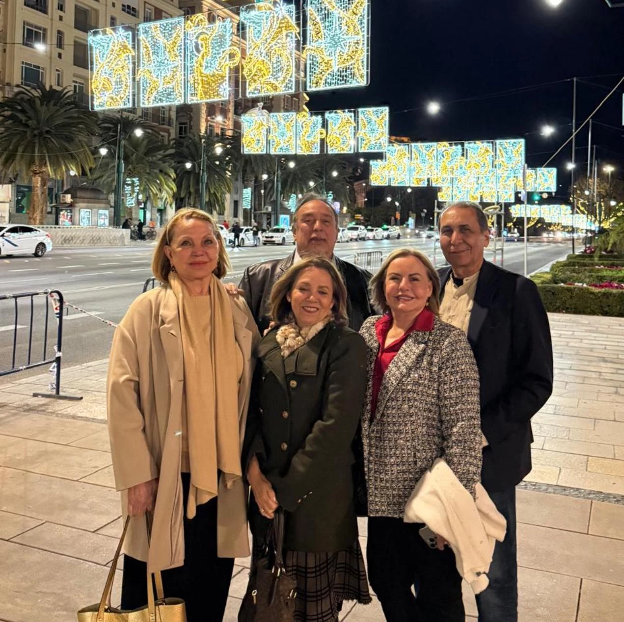 Rosimar e José Carlos Salgueiro, em Málaga, com a maranhense Fides Osbye (mora atualmente na Espanha) e os paraibanos (radicados no Maranhão) Rose e Eli Medeiros