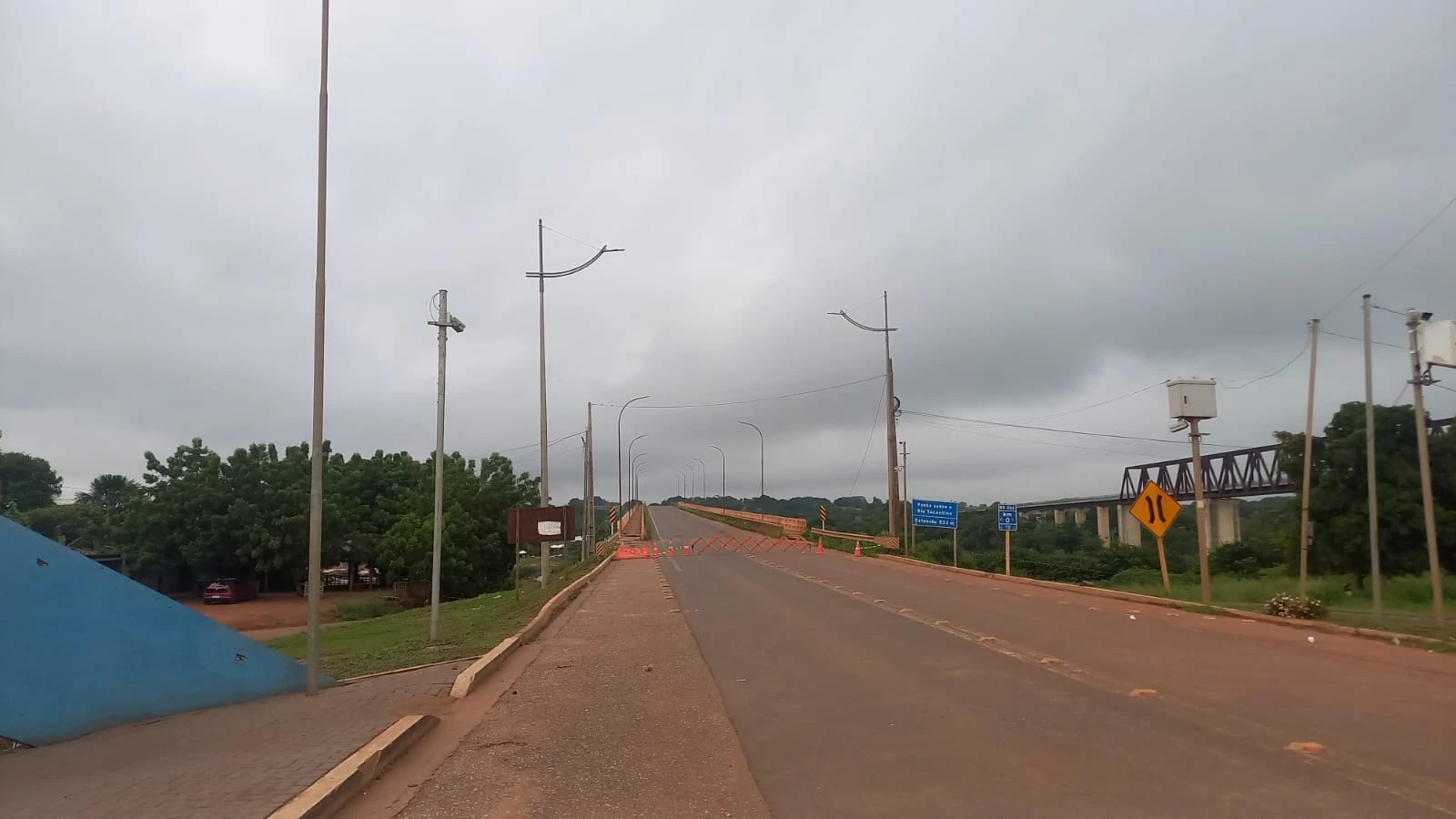 Trecho da BR-226, onde ponte desabou no dia 22 de dezembro de 2024. (Foto: Ronayr Ferreira/TV Mirante)