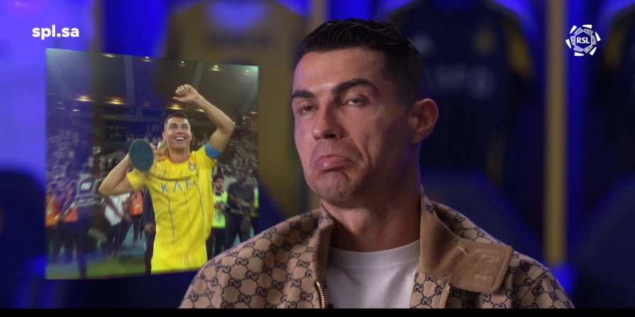 Cristiano Ronaldo durante entrevista