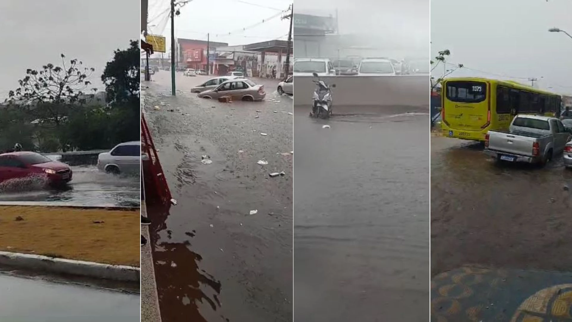 Pontos de alagamento em São Luís.