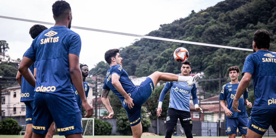 Treino do Santos.