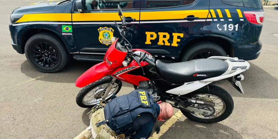 Motocicleta recuperada em Caxias