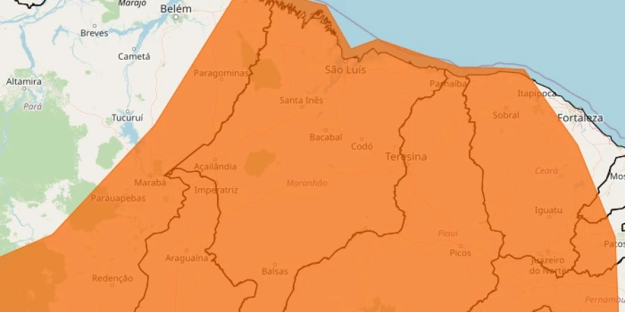 Inmet emitiu alerta de chuvas para o Maranhão.