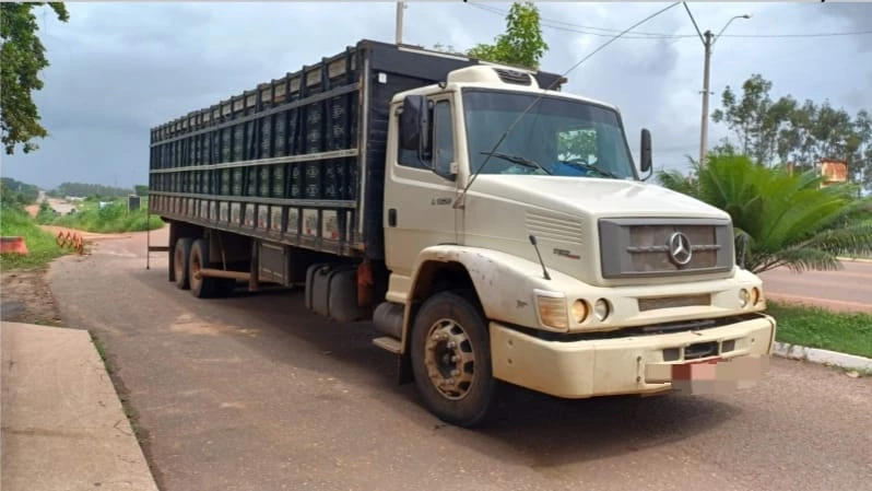 Animais são transportados em situação irregular. (Foto: Divulgação/PRF-MA)