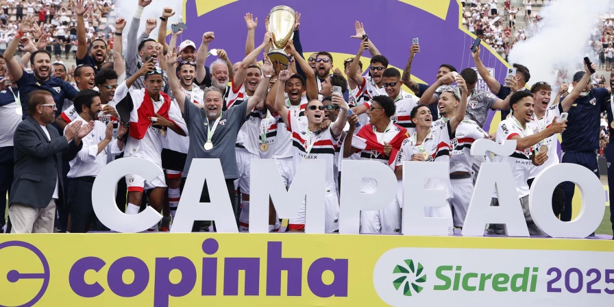O São Paulo sagrou-se campeão da Copinha 2025 após derrotar o Corinthians na final.