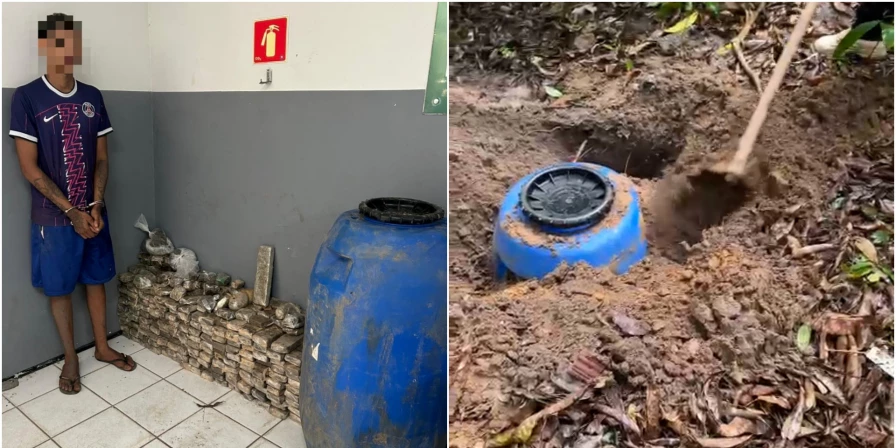 Suspeito de tráfico de drogas foi encaminhado para a SEIC.