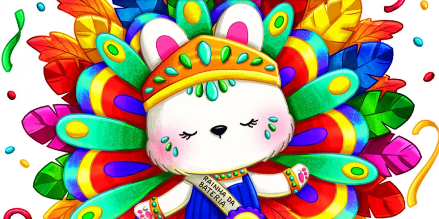 Capa do livro inspirado no Carnaval