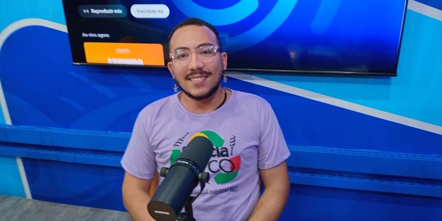 O produtor do Circo Tá na Rua, Renan Silva, foi um dos entrevistados do Abrindo o Verbo.