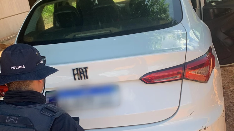Carro apreendido em Balsas. (Reprodução/PRF)