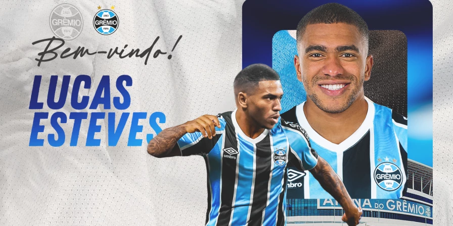 Lucas Esteves, lateral-esquerdo do Grêmio.