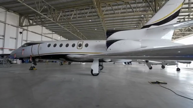 Avião do grupo de Barille usado para enviar droga. (Foto: Reprodução/TV Globo)