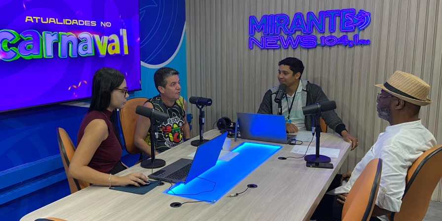 George Andrey e Honeyboy durante o programa Atualidades esta sexta-feira (28).