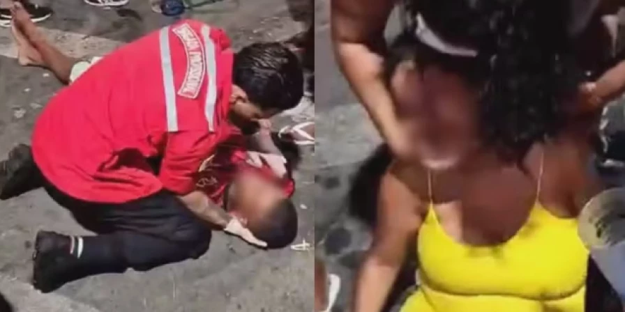 Foliões passam mal após PM usar spray de pimenta em bloco de carnaval em Juiz de Fora.