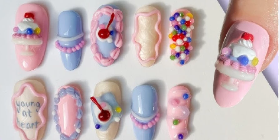 Nos últimos tempos, as tendências de nail art têm se inspirado em alimentos, e as cake nails são a mais nova sensação.