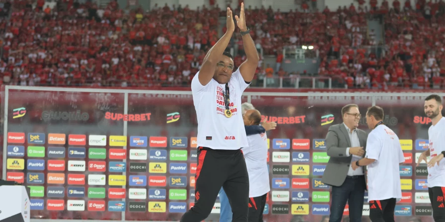 Roger Machado, técnico do Internacional.