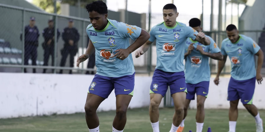Treino da Seleção Brasileira.