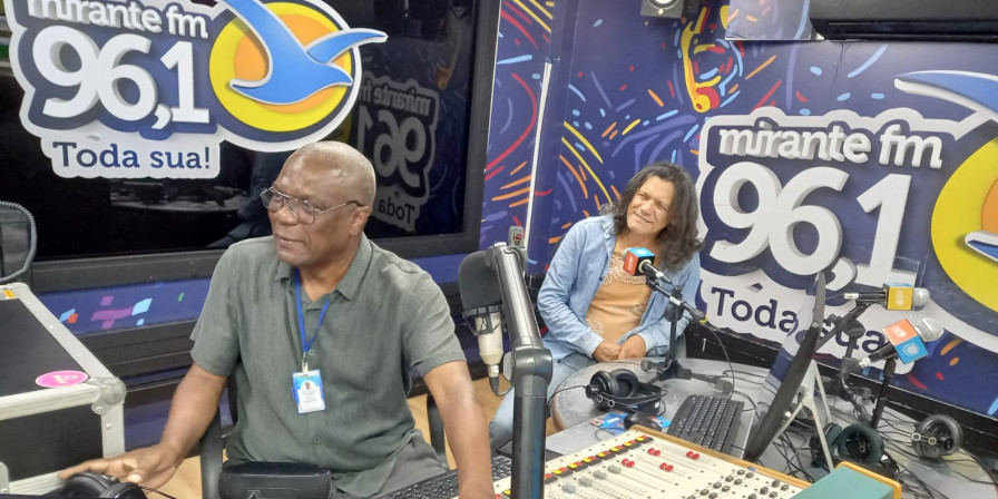Iramir Alves no Plugado, na Mirante FM (Divulgação)