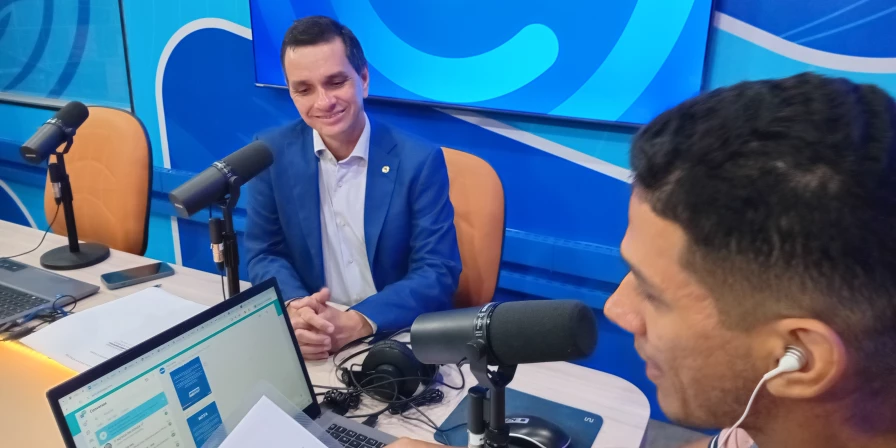 O deputado estadual, Ricardo Arruda (MDB), foi um dos entrevistados do Abrindo o Verbo.