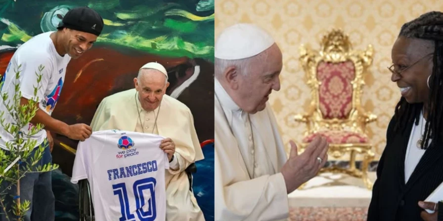Famosos prestam homenagem ao Papa Francisco.
