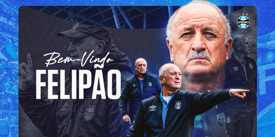Luiz Felipe Scolari, novo coordenador técnico do Grêmio.