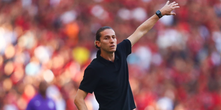 Filipe Luís, técnico do Flamengo.